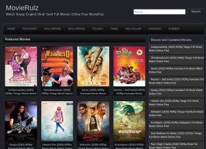 How movierulzlink.org looks like on a tablet such as an iPad.