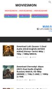 How moviesmon.org looks like on a mobile device such as an iPhone.