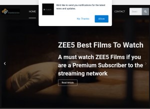 How mowebiseedia.com looks like on a tablet such as an iPad.