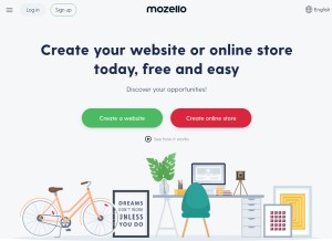 How mozello.com looks like on a tablet such as an iPad.