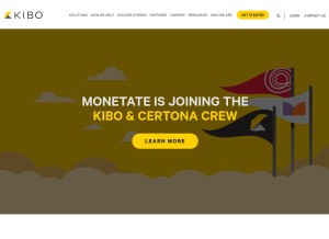 How mozu.com looks like on a tablet such as an iPad.