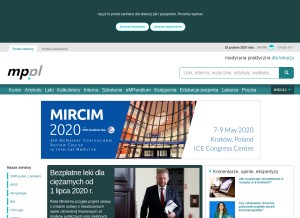 How mp.pl looks like on a tablet such as an iPad.