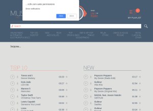 How mp3co.biz looks like on a tablet such as an iPad.