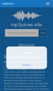 How mp3juices.site looks like on a mobile device such as an iPhone.