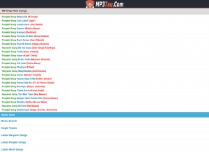 How mp3tau.org looks like on a tablet such as an iPad.