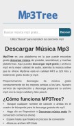 How mp3tree.net looks like on a mobile device such as an iPhone.