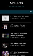 How mp3unlock.com looks like on a mobile device such as an iPhone.