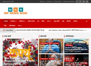 How mpnewsnow.com looks like on a tablet such as an iPad.