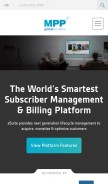 How mppglobal.com looks like on a mobile device such as an iPhone.