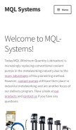 How mql-system.com looks like on a mobile device such as an iPhone.