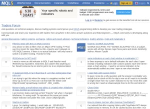 How mql5.com looks like on a tablet such as an iPad.