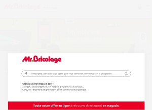 How mr-bricolage.fr looks like on a tablet such as an iPad.