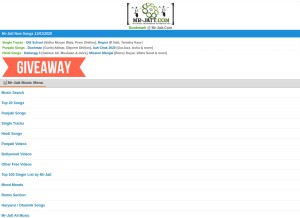 How mr-jatt.org looks like on a tablet such as an iPad.