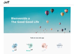 How mrjeffapp.net looks like on a tablet such as an iPad.
