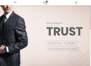How mrmac.com looks like on a tablet such as an iPad.