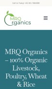 How mrqorganics.com looks like on a mobile device such as an iPhone.