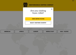 How msc.com looks like on a tablet such as an iPad.