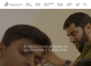 How msdf.org looks like on a tablet such as an iPad.