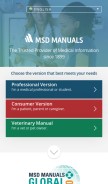 How msdmanuals.com looks like on a mobile device such as an iPhone.