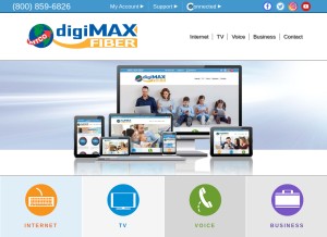 How mtco.com looks like on a tablet such as an iPad.