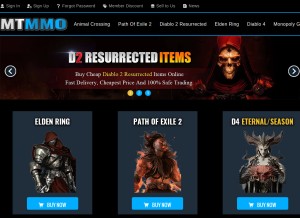 How mtmmo.com looks like on a tablet such as an iPad.