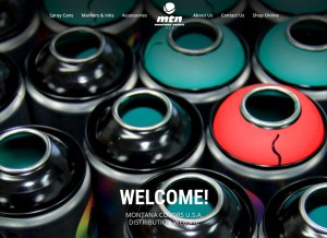 How mtncolors.com looks like on a tablet such as an iPad.