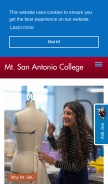 How mtsac.edu looks like on a mobile device such as an iPhone.