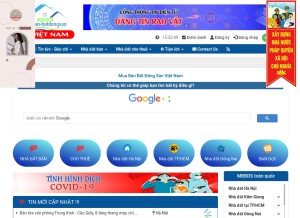 How muaban-batdongsan.com.vn looks like on a tablet such as an iPad.