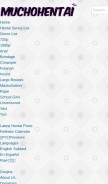 How muchohentai.com looks like on a mobile device such as an iPhone.