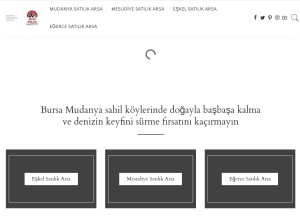 How mudiemlak.com looks like on a tablet such as an iPad.