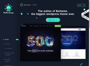How muffingroup.com looks like on a tablet such as an iPad.
