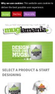 How muglamania.com looks like on a mobile device such as an iPhone.