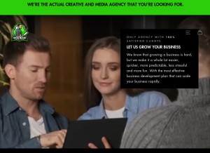 How muhammadnouman.services looks like on a tablet such as an iPad.