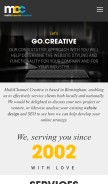 How multichannelcreative.co.uk looks like on a mobile device such as an iPhone.