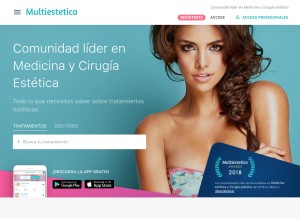 How multiestetica.mx looks like on a tablet such as an iPad.