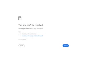 How multilogin.com looks like on a tablet such as an iPad.