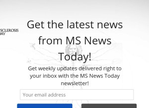 How multiplesclerosisnewstoday.com looks like on a tablet such as an iPad.