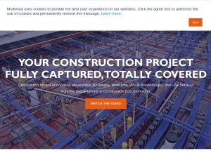 How multivista.com looks like on a tablet such as an iPad.