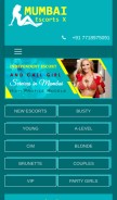 How mumbaiescortsx.in looks like on a mobile device such as an iPhone.