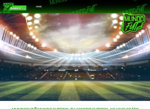 How mundofut.xyz looks like on a tablet such as an iPad.