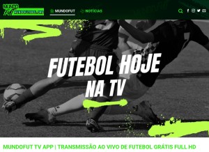 How mundofutebol.org looks like on a tablet such as an iPad.