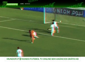 How mundofutebol.vip looks like on a tablet such as an iPad.