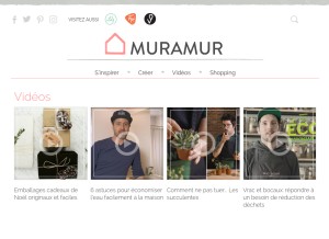 How muramur.ca looks like on a tablet such as an iPad.
