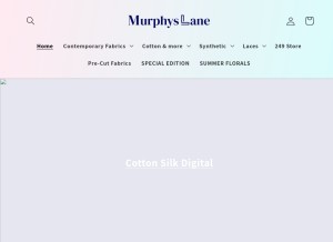 How murphyslane.com looks like on a tablet such as an iPad.