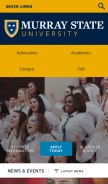 How murraystate.edu looks like on a mobile device such as an iPhone.