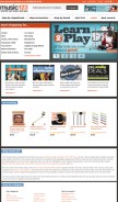 How music123.com looks like on a mobile device such as an iPhone.