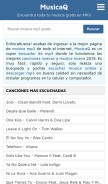 How musicaq.info looks like on a mobile device such as an iPhone.