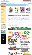 How musicmotion.com looks like on a mobile device such as an iPhone.