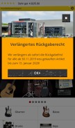 How musicstore.de looks like on a mobile device such as an iPhone.