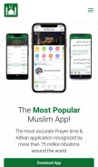 How muslimpro.com looks like on a mobile device such as an iPhone.